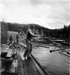 FLOTTNING ÄLV FLOTTARE MAN