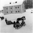 VINTERBILD FILMINSPELNING SKÅDESPELARE FRILUFTSMUSEUM FRILUFTSMUSEUM HÄST