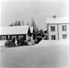 FRILUFTSMUSEUM VINTERBILD FILMINSPELNING FRILUFTSMUSEUM HÄST SKÅDESPELARE