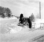 MJÖLKKRUKOR MJÖLKBORD VINTERBILD