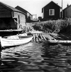 FISKELÄGE BÅT BOSTADSHUS FISKEBÅT