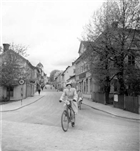 STADSBEBYGGELSE CYKLING KVINNA STADSGATA