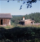 HEMBYGDSGÅRD MÄNNISKOR BYGGNADER SKOGSMARK