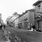 VINTERBILD AFFÄRSGATA STADSBEBYGGELSE