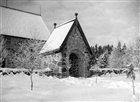 VINTERBILD STIGPORT KYRKA FRILUFTSMUSEUM