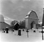 STIGPORT KYRKOGÅRD KYRKA VINTERBILD