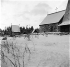 VINTERBILD KYRKA STIGPORT FRILUFTSMUSEUM