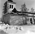 GRAVKOR KYRKA VINTERBILD