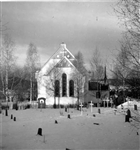 VINTERBILD KYRKA KYRKOGÅRD