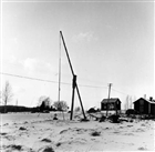BONDGÅRD BOSTADSHUS HÄVSTÅNG VINTERBILD JORDBRUKSBEBYGGELSE