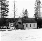 VINTERBILD KYRKA GRAVKAPELL