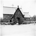 VINTERBILD FRILUFTSMUSEUM STIGPORT KYRKA