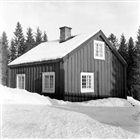 VINTERBILD FRILUFTSMUSEUM BOSTADSHUS