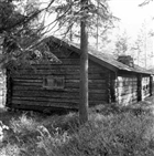 SKOGSARBETARKOJA STALL FRILUFTSMUSEUM