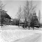 FRILUFTSMUSEUM VINTERBILD KYRKA STIGPORT KLOCKSTAPEL