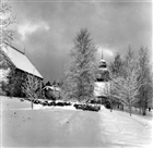 FRILUFTSMUSEUM VINTERBILD KYRKA KLOCKSTAPEL