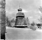 FRILUFTSMUSEUM VINTERBILD KLOCKSTAPEL