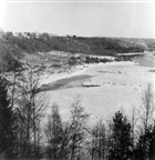 ÄLV SKOG VINTERBILD