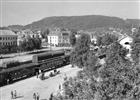 JÄRNVÄGSSTATION TÅG AFFÄRSGATA