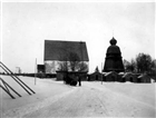 KLOCKSTAPEL KYRKA KYRKSTALL VINTERBILD