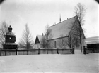 KYRKA KLOCKSTAPEL VINTERBILD