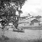 KANAL STADSVY TORGHANDEL BÅT