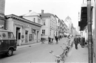 CYKEL AFFÄRSGATA STADSVY