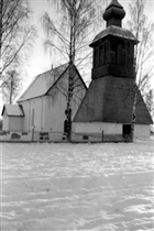 VINTERBILD KYRKA KLOCKSTAPEL