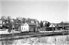 VINTERBILD BOSTADSHUS JÄRNVÄG STADSBEBYGGELSE