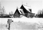 VINTERBILD FRILUFTSMUSEUM KYRKA