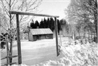 VINTERBILD FRILUFTSMUSEUM TORP BOSTADSHUS