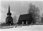 VINTERBILD KYRKA KLOCKSTAPEL