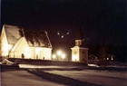 VINTERBILD KLOCKSTAPEL KYRKA